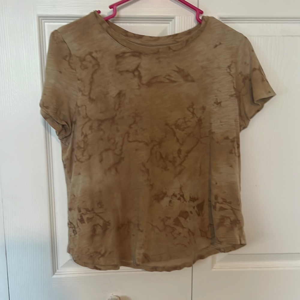 Old navy mustard yellow tie-dye shirt